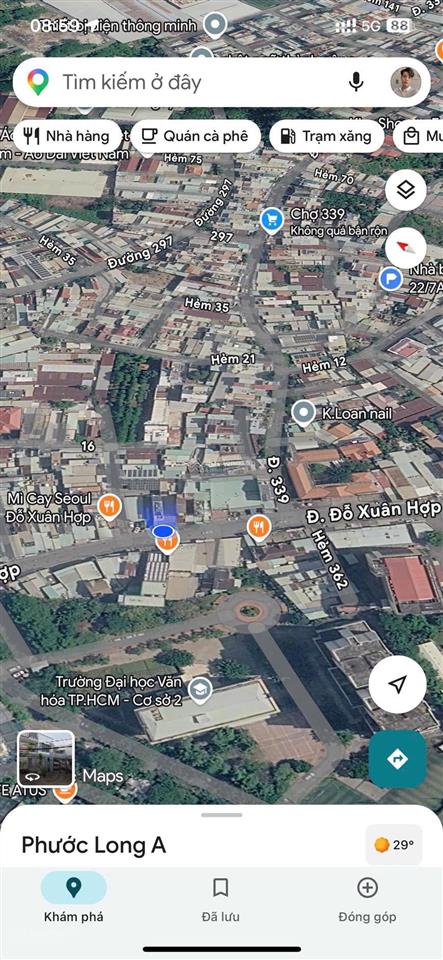 Mặt tiền đỗ xuân hợp 437m (1038, nở hậu 13m) | dòng tiền 100 triệu/tháng  phù hợp xây tòa nhà