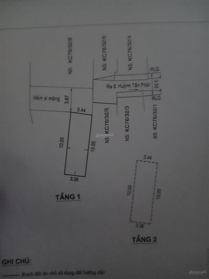 Bán nr tại huỳnh tấn phát, 3,3 tỷ, 33m2, 2pn, 2wc, pháp lý đầy đủ