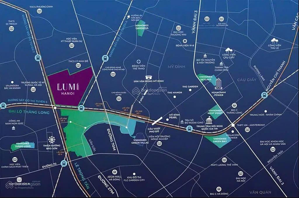 Siêu hiếm 3n 81,3 m2 dự án lumi hà nội s1.0x.09, giá 6,8 tỷ.  0336 972 ***