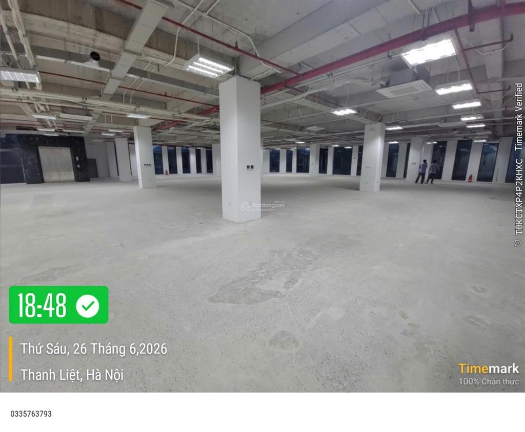 Cho thuê 950m2 tầng 2,3,4,5 cụm sản xuất làng nghề triều khúc, hà nội, pccc tự động 165 triệu/tháng