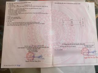 Bán đất chúc đồng chương mỹ 36m2, ô tô đỗ cửa, gần điện lực, cách đường máng 7 20m