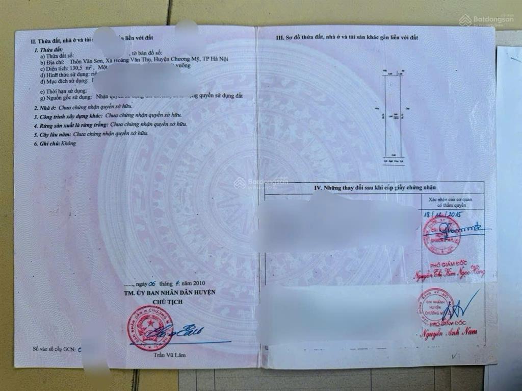 Chính chủ gửi bán lô đất đẹp tại văn sơn (hoàng văn thụ cũ), trần phú, hà nội.