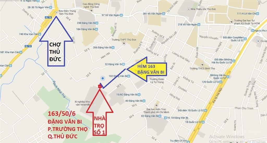 Nhà trọ đặng văn bi 18 m2 giờ tự do, có gác, thoáng mát