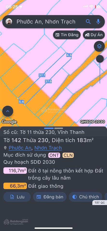 Hót  tin thật 100% mặt tiền hùng vương vĩnh thanh, 183m2 khu dân cư sầm uất, gần 25c