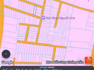 Lô đất 2 mặt tiền thanh vân long phú đông, full thổ cư, đường xe hơi, thấp 15% với thị trường