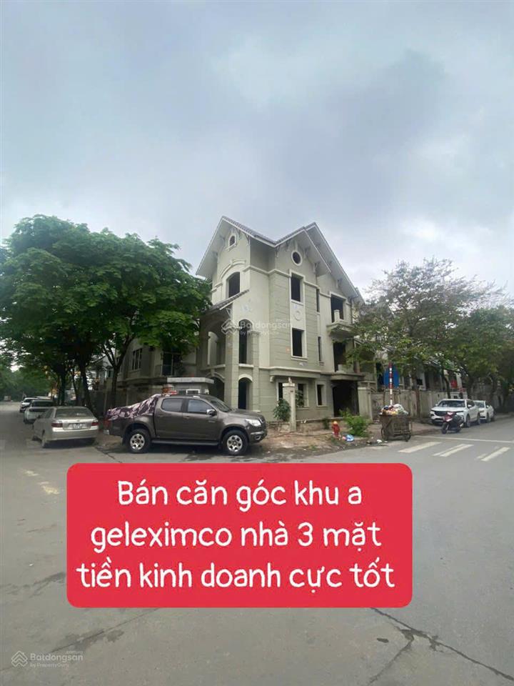 Bán căn góc khu a geleximco 2 mặt tiền 142m² sát vinhomes smart city, nhận diện tốt kinh doanh đỉnh