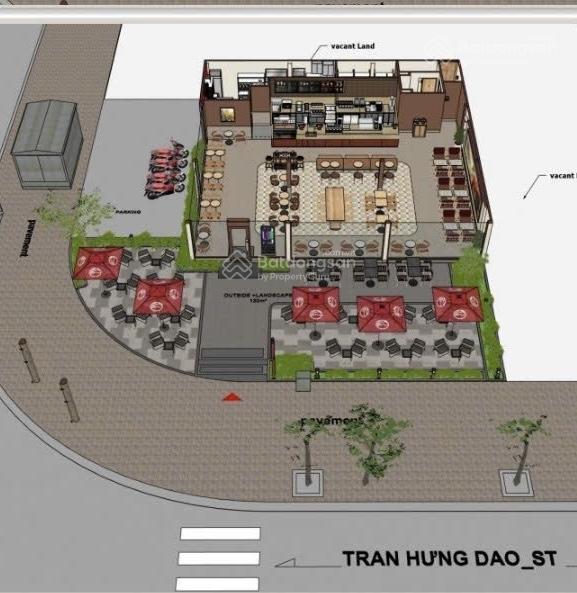 Cho thuê lô góc 2 mặt tiền trần hưng đạo, ngay khu du lịch cầu rồng sầm uất, 200m2, gọi văn phú