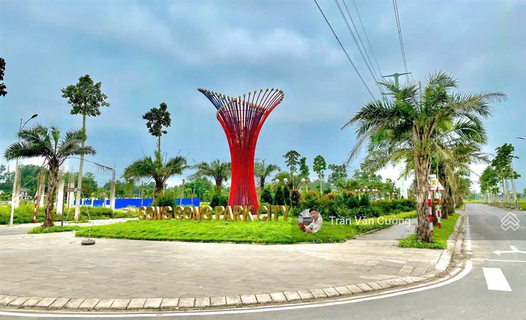 Cắt lỗ lô đất cầu trúc sông công park city, trục chính dự án, đối diện công viên & kênh, giá 1,75tỷ