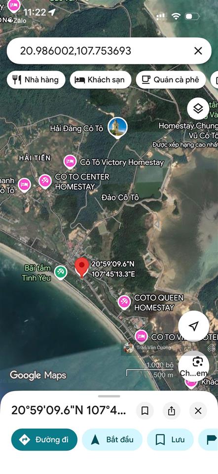 Bán đất vị trí tuyệt đẹp ngay tại bãi tắm tình yêu, thị trấn cô tô, diện tích 452m2 giá chỉ 27tr/m2