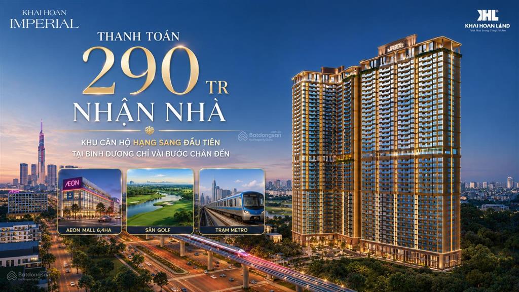Bán ch 75m2, 2pn, 2wc tại khải hoàn imperial, 4,2 tỷ, bình dương