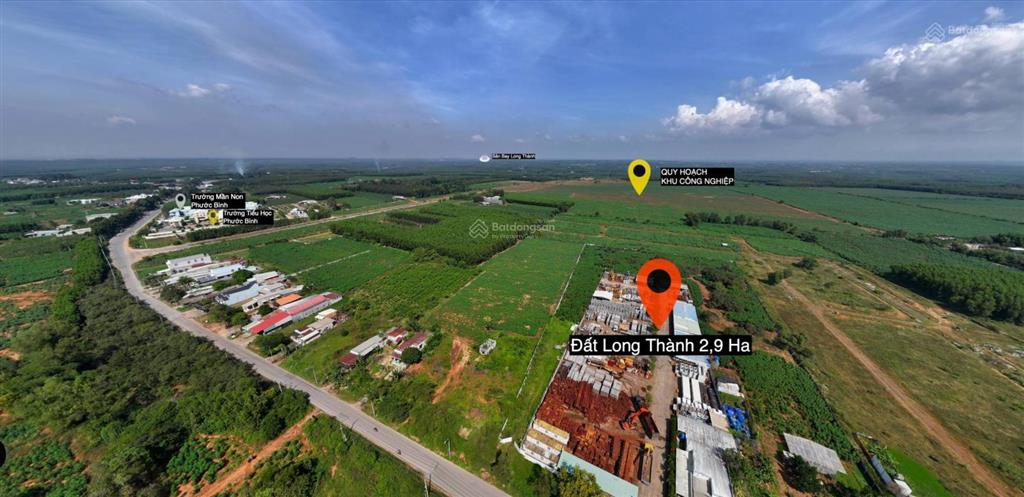 Bán đất tại đường phước bình, xã phước bình, long thành, đồng nai, 4.5 triệu/m2, tổng 29.497m2