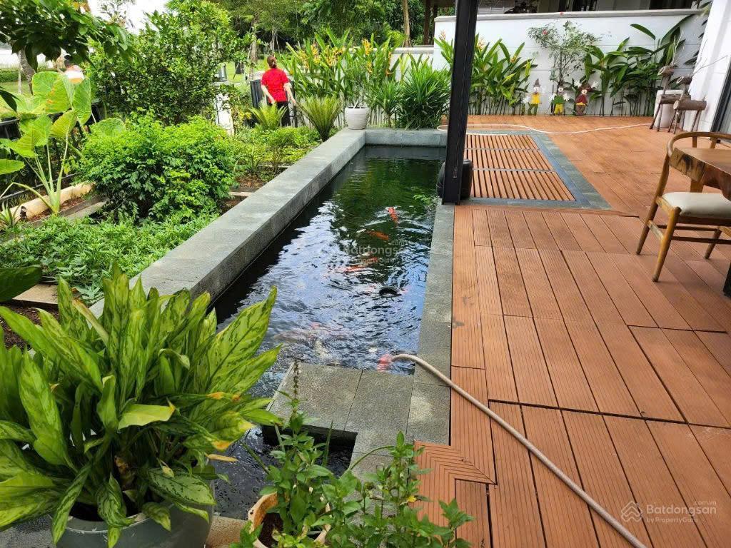 Bán gấp biệt thự đơn lập view sông, kdc nine south dt 344m2 giá 66.8tỷ, full nt,  0901 424 *** sơn
