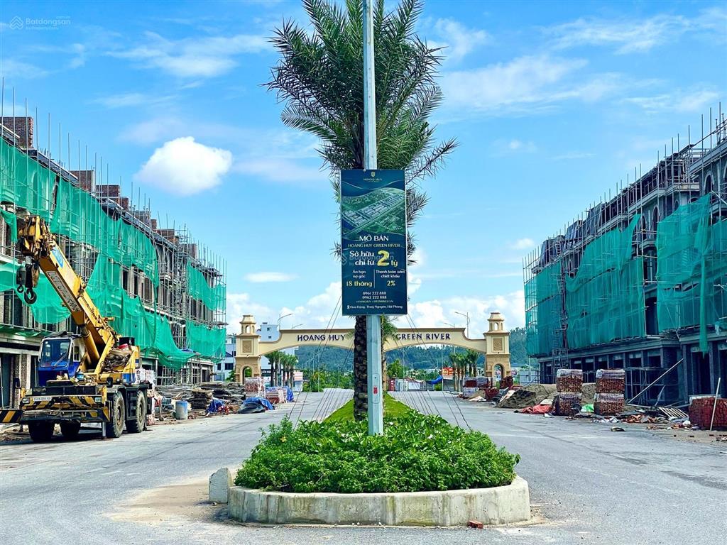 Hoàng huy green river  biệt thự 200m2 cạnh sông hòn ngọc xây 4 tầng  chiết khấu tới 9%