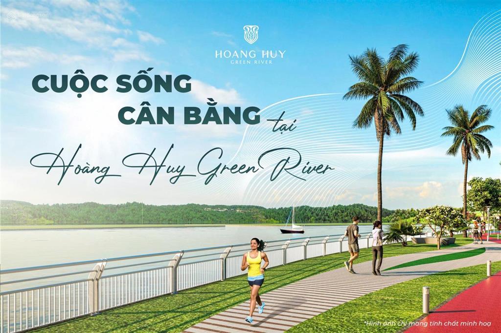 Hoàng huy green river  biệt thự 200m2 cạnh sông hòn ngọc xây 4 tầng  chiết khấu tới 9%