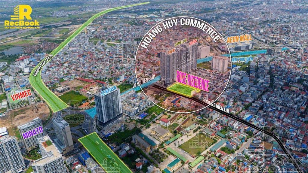 Vốn 1,3 tỷ căn 78m² 2,5pn 2wc hoàng huy rose residence chiết khấu 7% đối diện aeon mall hơn 3 tỷ