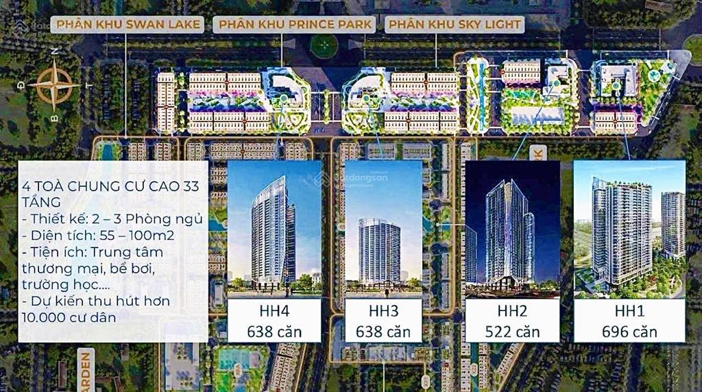 Căn góc, ngoại giao 70m2  2,5pn view pháo hoa tthc mới hp chỉ có 30 căn của hh2  h. huy new city