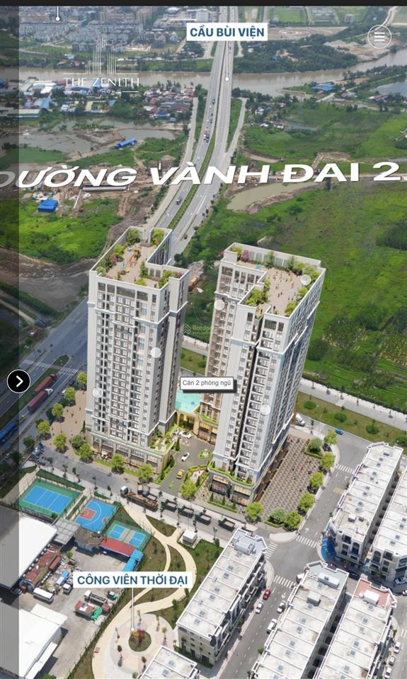 Bán căn góc the zenith 90m2 3n3w 38tr/m2 ck tới 11% mặt đường bùi viện, tham khảo tốt trong khu vực