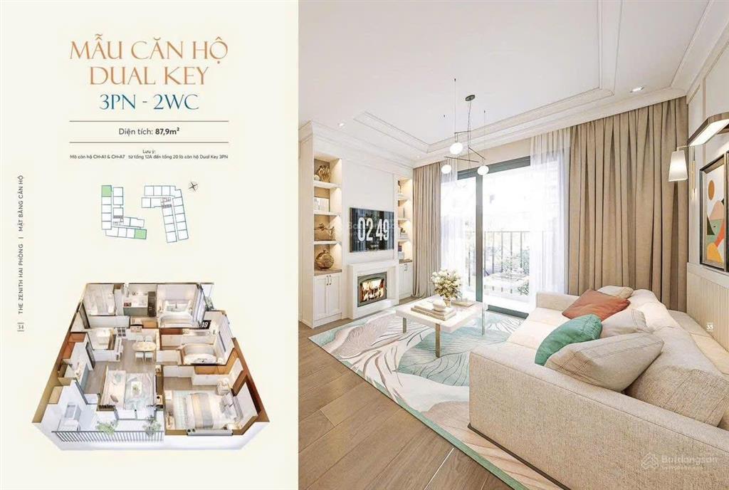 Bán căn góc the zenith 90m2 3n3w 38tr/m2 ck tới 11% mặt đường bùi viện, tham khảo tốt trong khu vực