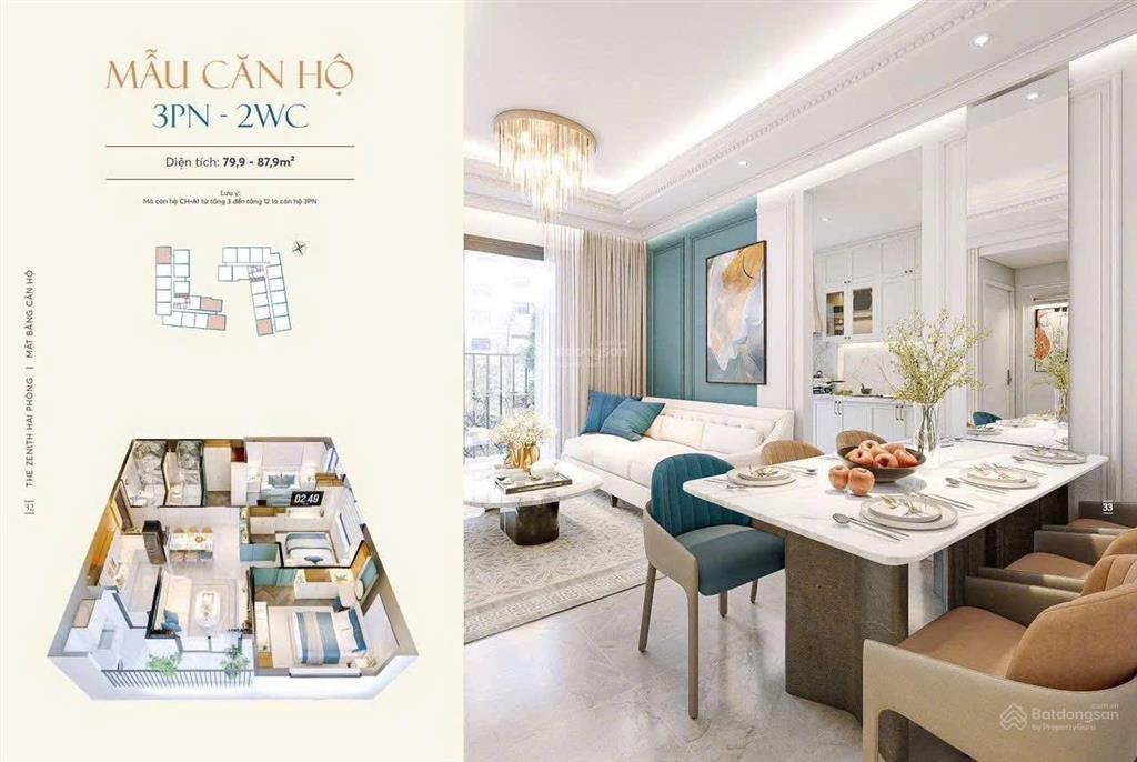 Bán căn góc the zenith 90m2 3n3w 38tr/m2 ck tới 11% mặt đường bùi viện, tham khảo tốt trong khu vực