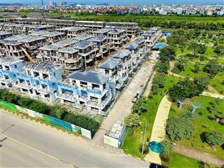 Biệt phủ vip đơn lập góc view sông 303m2  mt 16m  3 tầng, sol garden nam long đón cầu nguyễn trãi