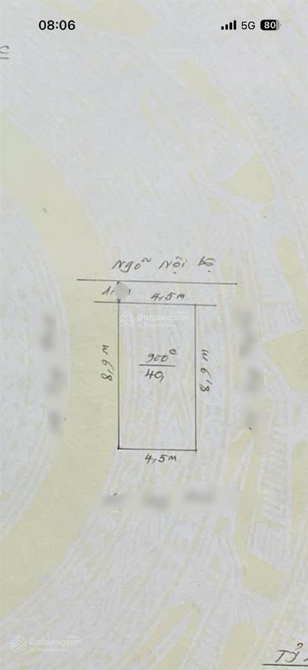 Bán nhà chính chủ 2,39 tỷ gần chợ đôn, thiên lôi, dt 40m2 xây 3 tầng cũ mặt tiền 4,5m, sđ, 08499888