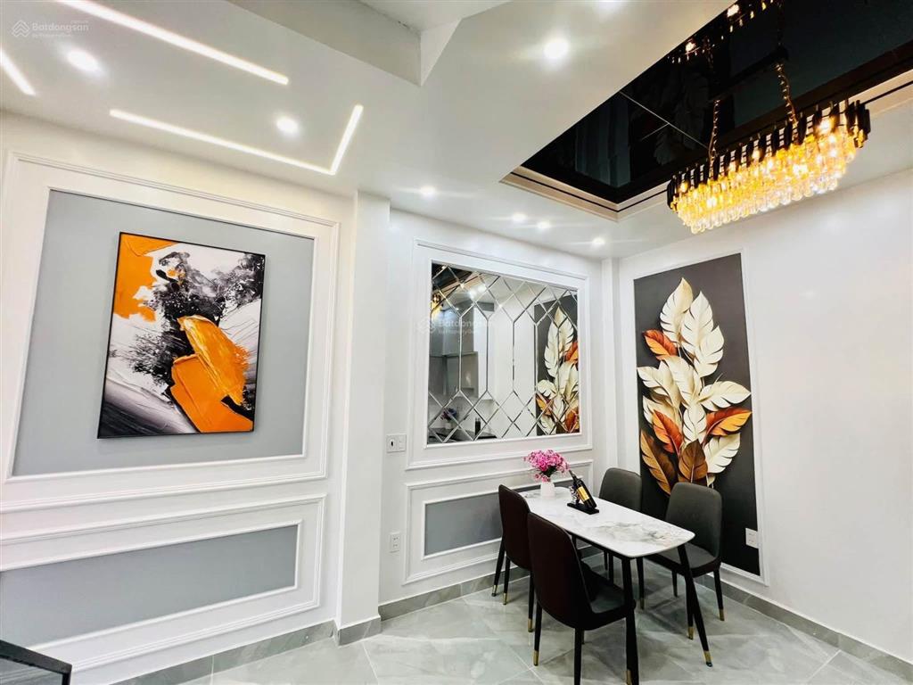Bán nhà 4 tầng mới tinh lô góc 43m2 full nội thất đường 7m oto tránh nhauthiên lôi gần aeon mall