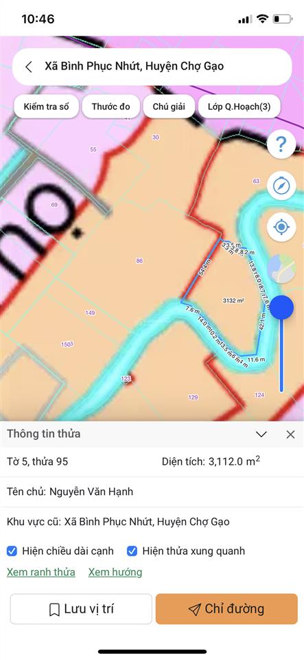 Đất nn có vườn dừa cho dòng tiền, gần chùa mẹ mẫu, chợ gạo, tiền giang