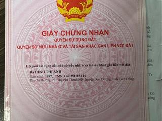 Đất ở đô thị giá ngộp , sổ sẵn , ngay trung tâm hành chính thạnh mỹ, gần tthc mới lâm đồng, sân bay