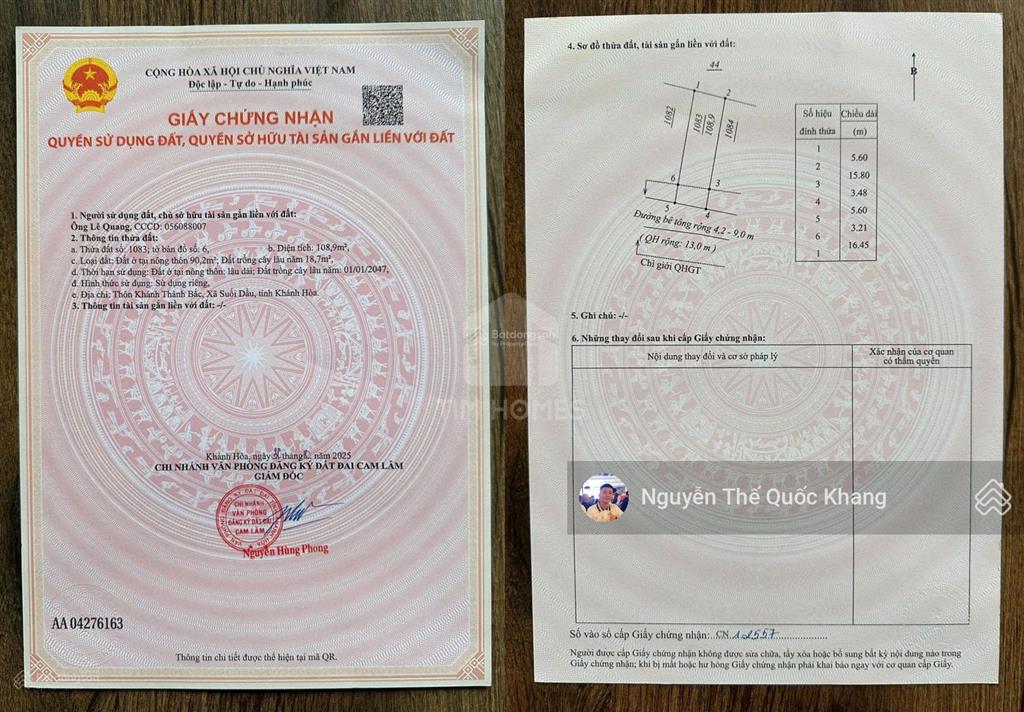 Bán nhanh lô đất hội xương giá tốt  hỗ trợ vay ngân hàng cao