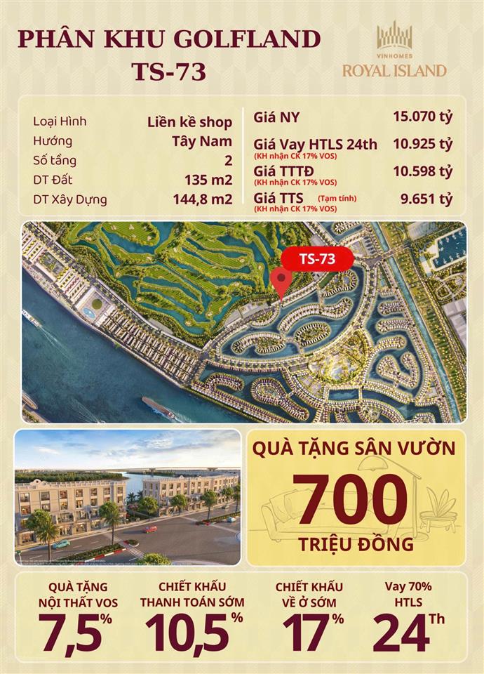 Quỹ căn độc quyền vinhomes royal island