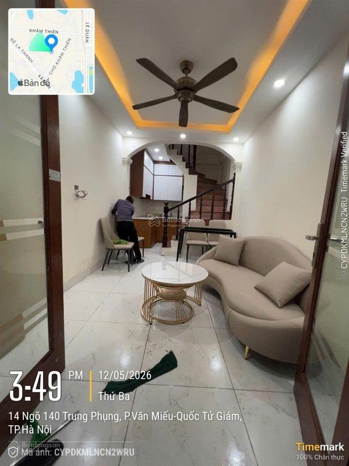 14 triệu. cho thuê nhà trung tâm 45m* 5 tầng, 3 ngủ khép kín, full đồ, 140 trung phụng, đống đa