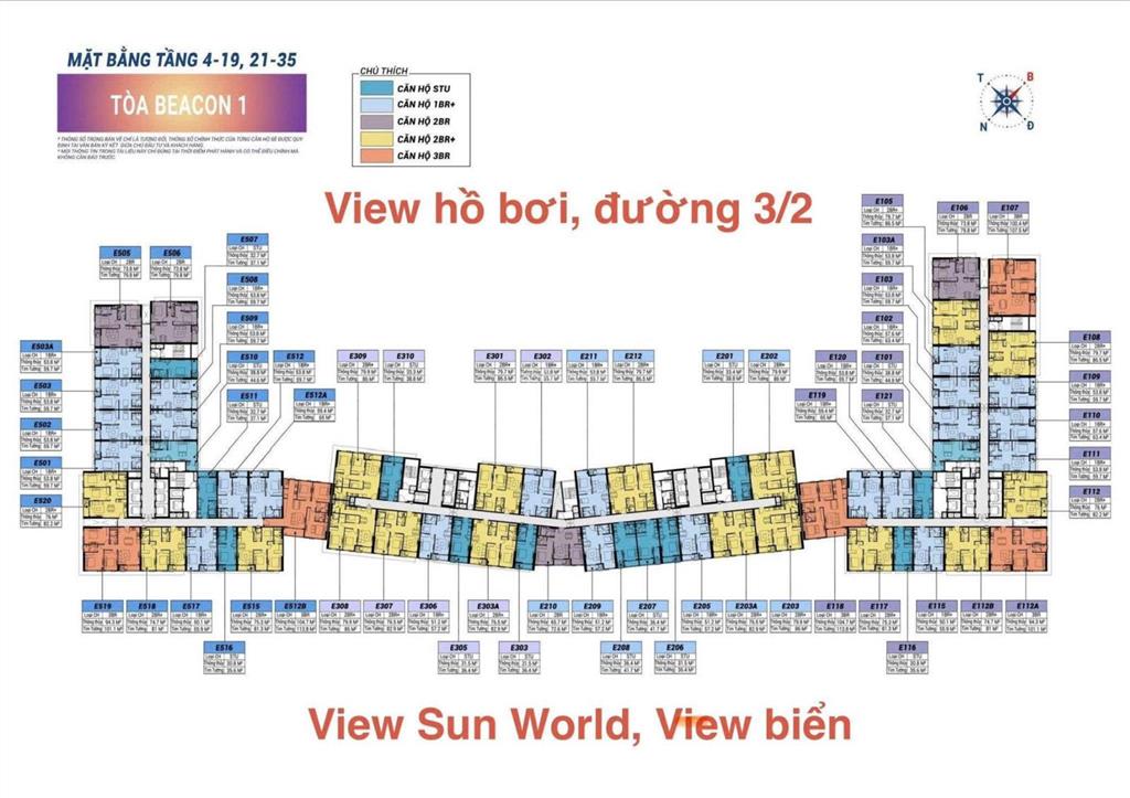 Sở hữu căn hộ studio ở beacon tower chỉ 1,979 tỷ, 44,80m2, view đẹp  giá tốt