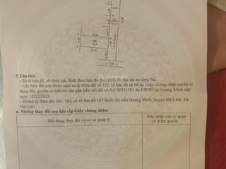 Chính chủ bán đất tổ 10 tt quang minh, pháp lý chuẩn