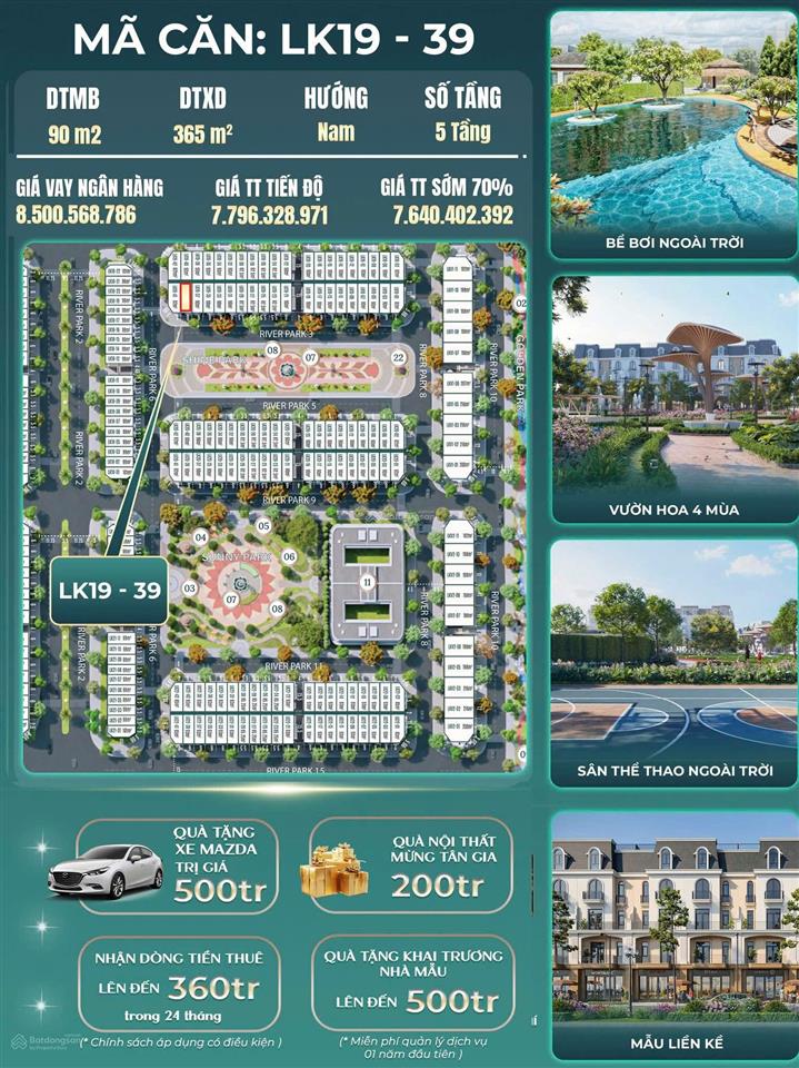 Siêu phẩm giới hạn 83tr/m2  lk1939 | căn đẹp vị trí vàng tiềm năng sinh lời áp góc cổng chính win