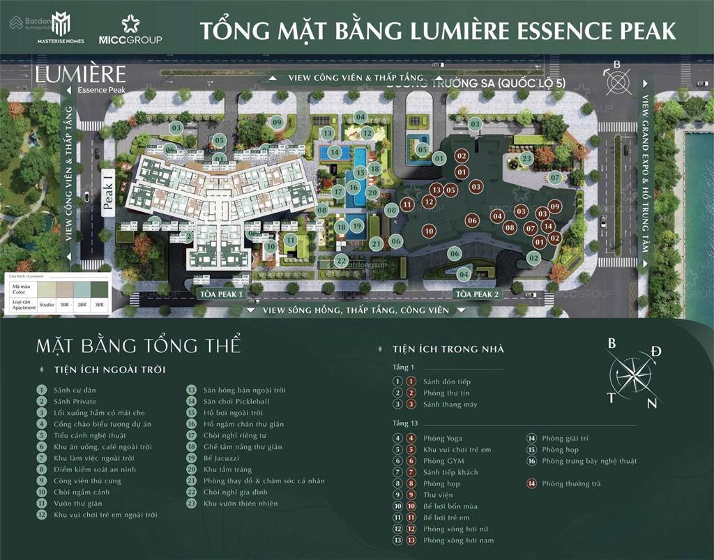 Bán căn 3pn trục 15a tòa lumiere essence peak view hồ đơn. giá 128tr/m2 rẻ nhất dự án
