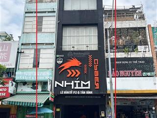 Kẹt tiền! giảm mạnh. bán nhà mặt tiền lê văn sỹ, ngang 4,5m x 24m, 5 tầng, cn 116,19m²