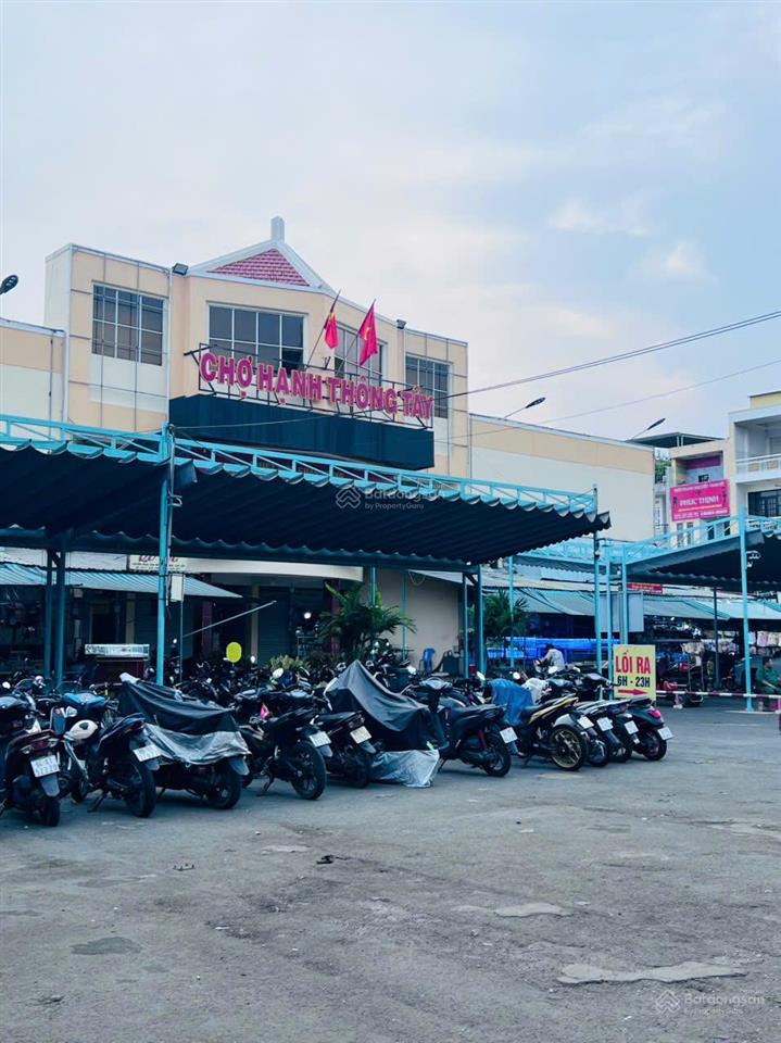Mặt tiền kinh doanh chợ hạnh thông tây  90m2  4 tầng btct  dòng tiền 22 tr/ tháng  khu sầm uất