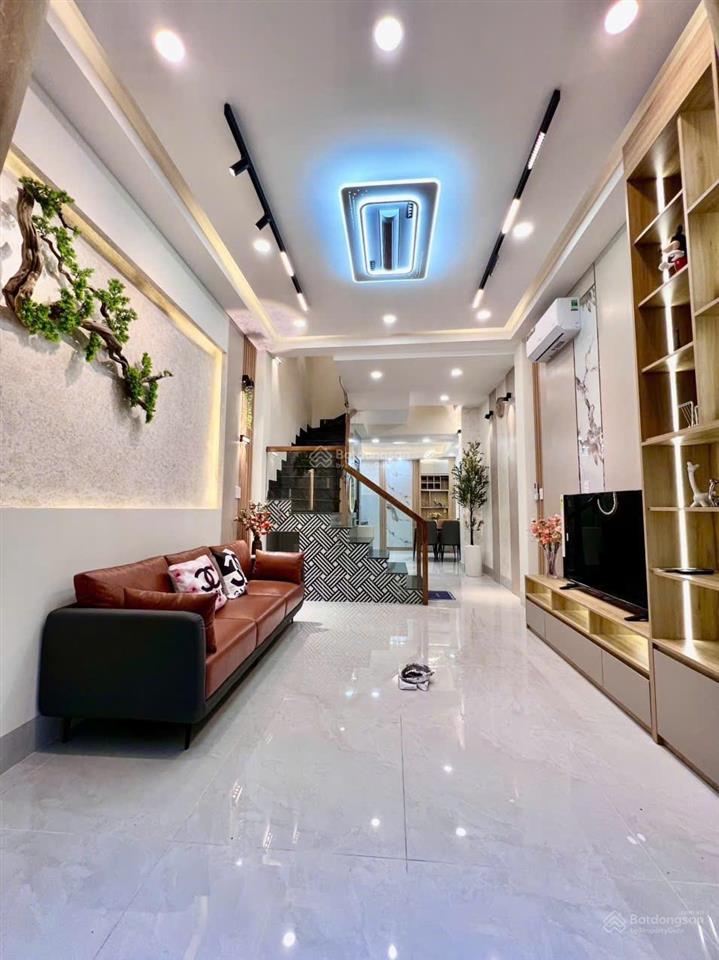 (hẻm xe hơi) nhà đẹp 5 tầng  phạm văn hai (40m2) ngang 3.6m, 4 phòng full nội thất, giáp phú nhuận