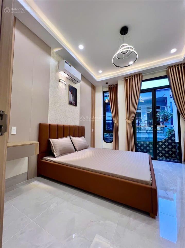 (hẻm xe hơi) nhà đẹp 5 tầng  phạm văn hai (40m2) ngang 3.6m, 4 phòng full nội thất, giáp phú nhuận