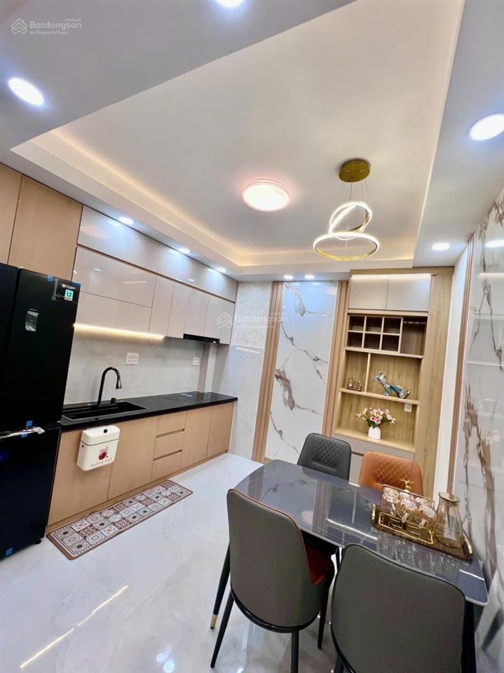 (hẻm xe hơi) nhà đẹp 5 tầng  phạm văn hai (40m2) ngang 3.6m, 4 phòng full nội thất, giáp phú nhuận