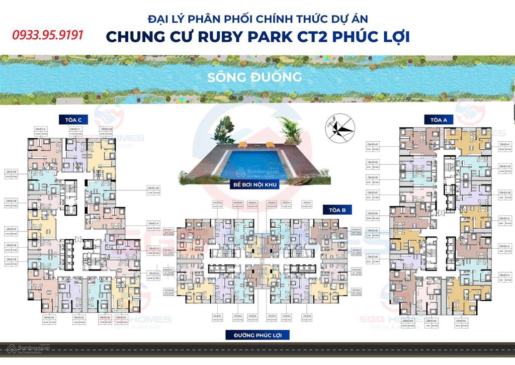 Bán căn 83m2 3pn2wc ruby park rẻ nhất tòa, view sông đuống cực đẹp.