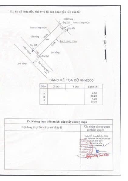 Bán đất đường số 9, linh xuân  hẻm nhựa 5.1m thông 2 đầu, chỉ 48tr/m2  87.1m2