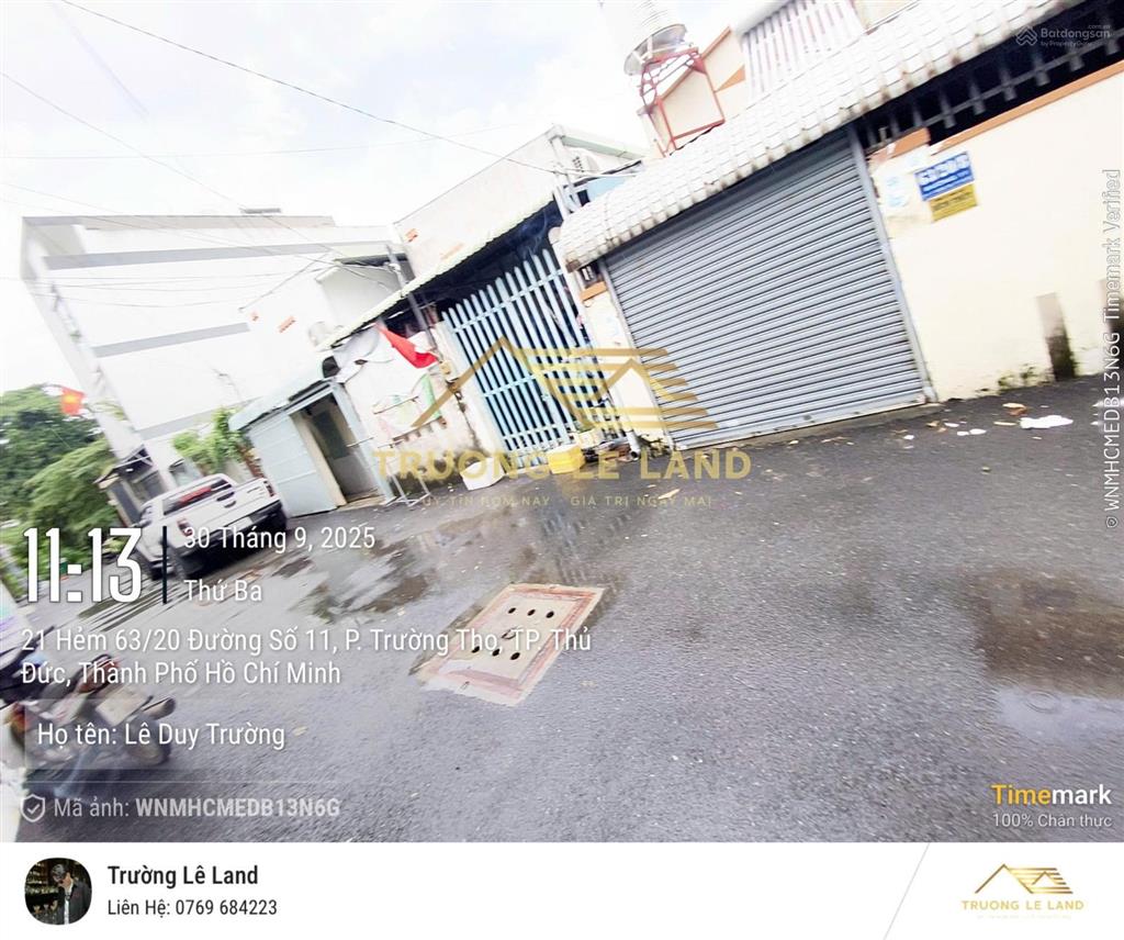 Kẹt tiền cần bán gấp căn nhà trọ đường 11, đang thu nhập 6tr/ tháng. dt 102m2 ngang 6m, shr.