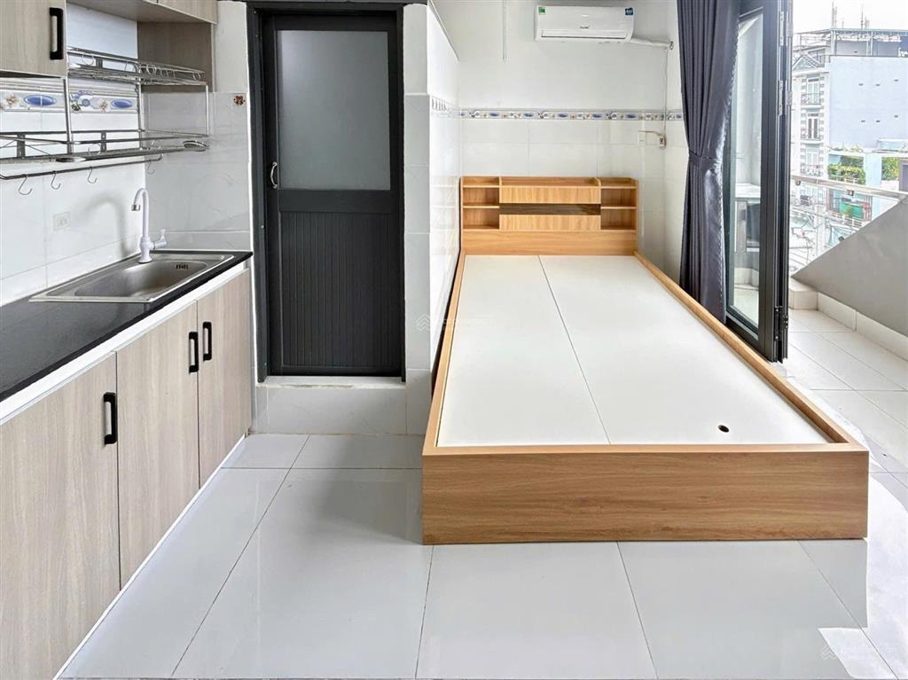 Căn hộ studio ban công thoáng sẵn nội thất ngay bình trị đông dọn vào ở ngay giá từ 3tr8