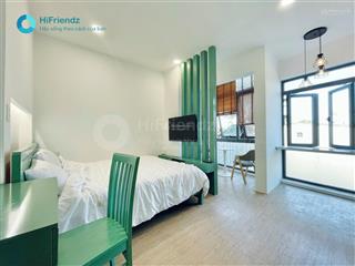 Studio cửa sổ lớn, máy giặt riêng rộng 30m2 gần cầu sài gòn