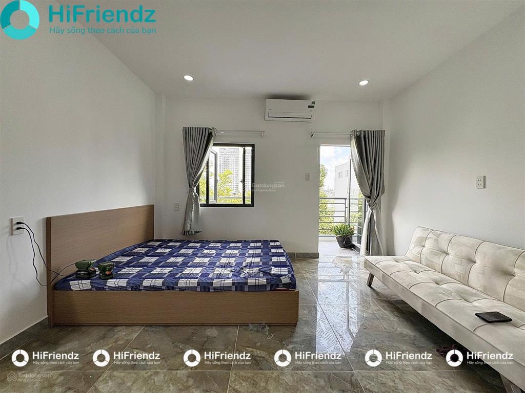 Studio ban công, máy giặt riêng, đậu được oto gần mai chí thọ thủ thiêm cam kết hình thật zá thật