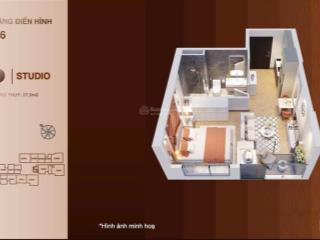 Studio pr6 giá 2,28 tỷ rẻ nhất phân khu paris  thiết kế 1 ngủ nhỏ