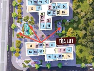 Siêu rẻ bán căn 1pn+1 48m2, giá 3,18 tỷ tầng trung view quảng trường hoàng gia london