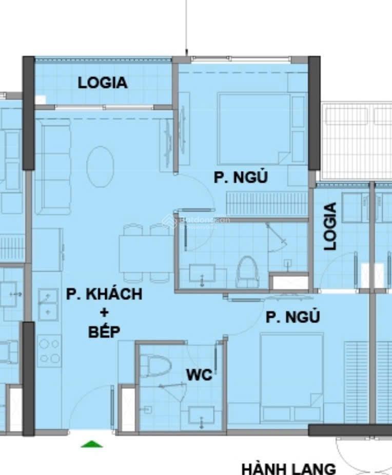 Giá tốt nhất 2pn 54m2 giá chỉ 3,88 tỷ  phân khu cao cấp london