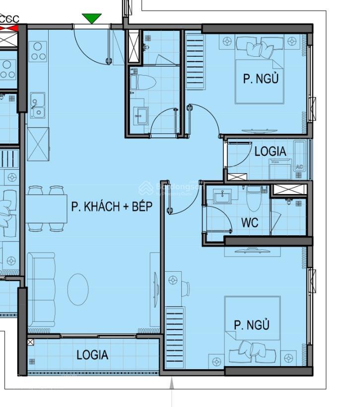 Cắt lỗ 350tr 2pn góc 75m2 giá 4,650 tỷ 62tr/m2 phân khu cao cấp beverly